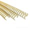 ЗОЛОТАЯ МЕТАЛЛИЧЕСКАЯ ПРУЖИНА 3/8", диаметр 9.5 мм, шаг 3:1, 34 петли, упаковка 100 шт. mb95gold - фото 8358